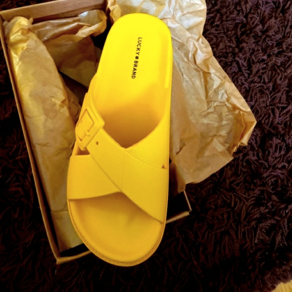 🆕️ Ladies Lucky Brand pvc Sandals